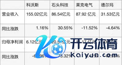 清洁电器上市公司2023年度事迹对比。新京报贝壳财经记者制图/图